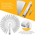 32 Blades Stainless Steel Feeler Gauge, Metric and Imperial Gap Measuring Tool Width and Thickness Feeler Gage Gauge for Spark Plug, Valve Adjustm...