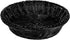 G.E.T. WB-1501-BK Round Polyweave Bread Roll Serving Basket, 9.5", Black...