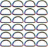 Metal D Rings D Buckles - 1 Inch Non Welded Clips Belt Buckles Hardware Bags Ring for Purse Clasp Accessories (Rainbow)...