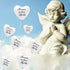 60 Pieces Memorial Balloons Funeral Hearts Shape Remembrance Latex Balloons with 2 Rolls White Ribbons for Rfuneral, Condolence, Funeral, Annivers...