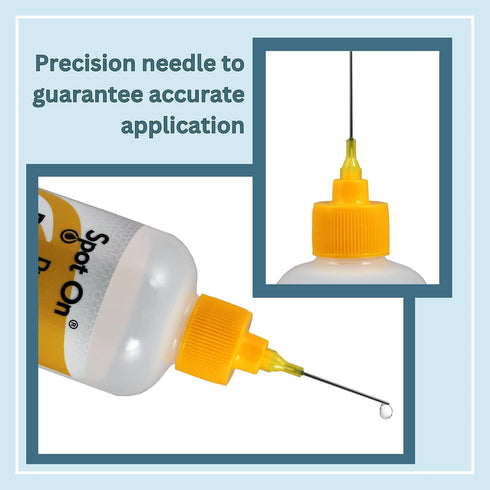 Spot On® Acrylic Pouring Oil - 100% Pure Silicone - Made in The USA - Precision Needle Applicator - Meets Your Artistic Needs for Superior Cell Cr...