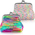 2 Pack Coin Purse for Women Sequin Small Coin Purse with Kiss-Lock Closure Colorful Glitter Reversible Sequin Change Purse Wallet for Women Girls ...