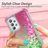 for Samsung Galaxy A23 5g Glitter Case, Samsung A23 Case, 3 in 1 Heavy Duty Protection Case for Galaxy A23 5G, Liquid Moving Quicksand Shiny Case ...