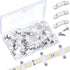 Qunclay 300 Pack Strip Light Mounting Brackets LED Clear Clips Outdoor Fixed Clips LED Tape Clamp with Screws for 12 mm Wide IP67/68 Strip Lights ...