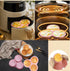 Siliocne Air Fryer Egg Mold 4 INCH Jumbo Silicone Muffin Top Pan Egg Mould for Breakfast Sandwiches Air Fryer Baking Pan 4 Pack...