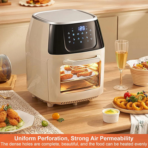 Numola 100 Pcs Air Fryer Liners Disposable Parchment Paper, 8 Inch Perforated Airfryer Sheets for Baking, Square Non-Stick Steamer Liner for Oven,...