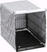 Pethiy Dog Crate Cover for Wire Crates, Fits Most 24" inch Dog Crates. Easy to Put On, Take Off, and Adjust - Cover only -Gray-24 Inch...