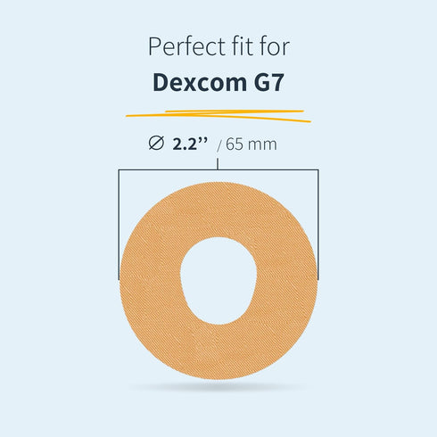 10 x Dexcom G7 Sensor Covers, Ringpatch, Last Up to 14 Days, Sweat & Waterproof, CGM, Glucose Monitor Protection, Black...