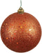 Vickerman 6" Burnished Orange Sequin Ball Ornament, 4 per Bag...