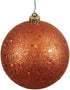 Vickerman 6" Burnished Orange Sequin Ball Ornament, 4 per Bag...