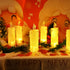 4PCS White LED Candles (D:2.5" x H:7"),LED Flameless Pillar Candles,Battery Operated Fake Candles, Velas Artificiales Para Decoracion for Valentin...