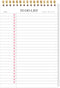 To Do List Notepad, Undated Daily Planner Notepad with To Do List Notebook Checklist Planner Spiral Waterproof Cover Notepad for Office Supplies, ...