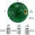 Gear Car Shifter Handle, Ball Style MT Shifting Stick Lever Shift Knob Fit Most Automatic Manual Transmissions, Green...