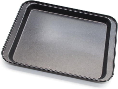 Cookie Baking Sheet, 9.5 Inch x 7 Inch Square Iron Plate with Nonstick Coating for Baking Cookie, Roast Meat, Baking Cake, Bread and other Foods (...
