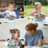 Stainless Steel Baby Feeding Bowl, Toddler Suction Plate with Lid Spoon and Fork, Perfect for Children (Blue)...