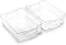 BINO | Stackable Storage Bins, Large - 2 Pack | THE STACKER COLLECTION | Clear Plastic Storage Bins | Built-In Handles | BPA-Free | Containers for...