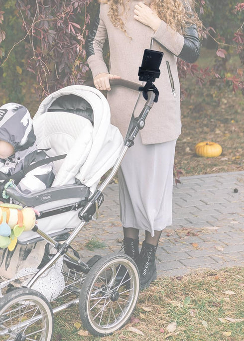 Phone Holder with Clamp for Golf Cart Universal Phone Mount Holder for Bicycle, Wheelchair, Stroller Mic Stand Phone Holder...