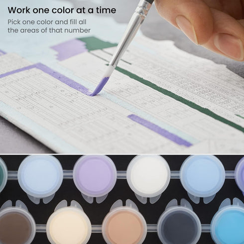 ARTEZA ARTZ-4763 Art-Adults-Paint-by-Number-Kits, Tri-Panel Cities...