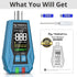 Tilswall W140 Outlet Tester with Color LCD Display, Receptacle Tester for Standard 3-Wire 120V Electrical Receptacles, Detects Common Wiring Probl...