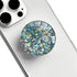 Clear Crystal Glitter Expandible Collapsible Moblile Phone Grip Stand Holder for Smartphones and Tablets Cell Phone Accessory?Blue Gold Glitter?...