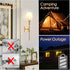 Rechargeable Light Bulb, with Remote Control, 50W Equivalent, Battery Operated LED Bulbs, Backup Puck Emergency Light for Home or Outdoor, 3 Color...