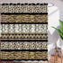 Brown Leopard Print Shower Curtain Cheetah African Animal Leopard Skin Print Geometric Stripes Patchwork Creative Art Bathroom Decor Fabric Curtai...