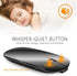 KANG RUI Bluetooth mouse Slim Mini Portable Flat Travel Wireless mouse Rechargeable t Ultra-Thin Mice Quie Compatible with Laptop PC Notebook Tabl...