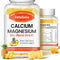Sugar Free Calcium Gummies for Women Men, Calcium Magnesium Zinc with Vitamin D3 & K2, Calcium Magnesium Supplement for Bones Muscles and Joints, ...