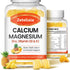 Sugar Free Calcium Gummies for Women Men, Calcium Magnesium Zinc with Vitamin D3 & K2, Calcium Magnesium Supplement for Bones Muscles and Joints, ...