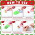 Remuuly 12 Pairs Christmas Diamond Painting Earrings Making Kit 5d DIY Dangle Drop Diamond Art Earrings Ornament Christmas Tree Santa Snowflake Sn...