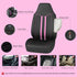Outlet Piping Cloth Front Car Seat Covers, Breathable High Back Front Seat Covers, Airbag Compatible Seat Cover for Cars Trucks SUV Van Sedan (Pip...
