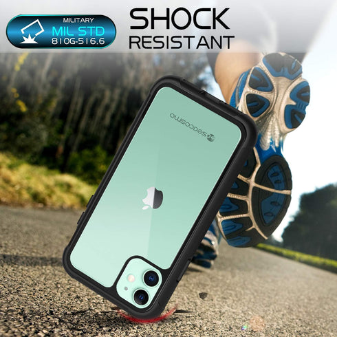 seacosmo iPhone 11 Case, Full Body Shockproof Cover with Built-in Screen Protector, Scratch Resistant/Touch Sensitive/Dust Proof, Slim Fit Bumper ...