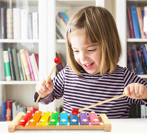 MCPINKY Xylophone for Kids, Xylophone Musical Toy with Child Safe Mallets Educational Musical Instruments Toy for Toddlers 1-3...