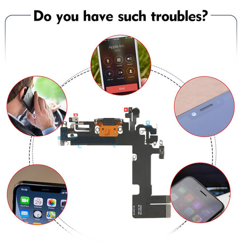 Charging Port Flex Cable Replacement for iPhone 13 USB Dock Connector Flex Cable Replacement for iPhone 13 with Tools......