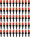 50 Pack Adjustable Atomizing Nozzles, 1/4 Inch Drip Irrigation Parts Sprayers Drippers, Drip Irrigation Spray Emitters, for Garden Greenhouse Agri...
