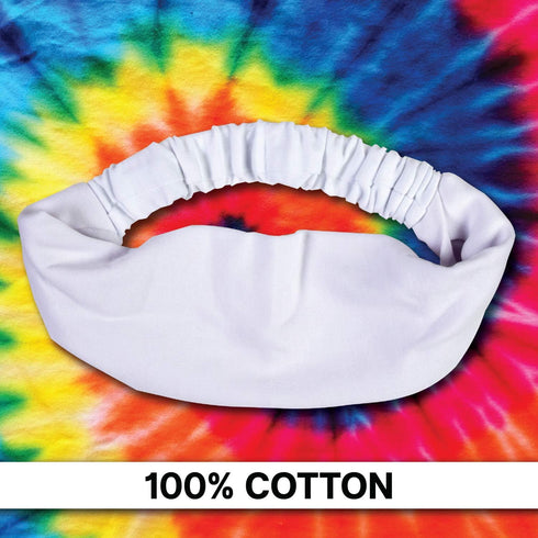 Tulip Headbands 2 Pack Tie Dye Accessory, 2 Count (Pack of 1), White...