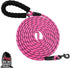 Plutus Pet Long Rope Dog Leash, with Comfortable Padded Handle, Reflective Nylon Heavy Duty Rope Leash, 15FT 20FT 30FT Dog Training Leash for Smal...