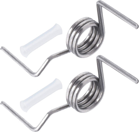 DA81-01345B & DA81-01346A Refrigerator French Door Spring and White Sleeves Pin Set Replacement by BlueStars - Exact Fit for Samsung Refrigerators Models RF267AFWP RF267HERS RF268ABBP RF268ABPN