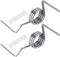 DA81-01345B & DA81-01346A Refrigerator French Door Spring and White Sleeves Pin Set Replacement by BlueStars - Exact Fit for Samsung Refrigerators Models RF267AFWP RF267HERS RF268ABBP RF268ABPN