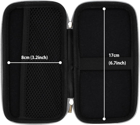 iMangoo Shockproof Travel Essentials Organizer Case, Small Accessories Hard Protective Pouch Electronics Purse for Women Men Zipper Tech Cord Cabl...