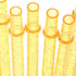 Dakoufish BPA-Free 12 Piece 11 Inch Reusable Clear Plastic Glitter Sparkle Drinking Straw Plus one Cleaning Brush (6color,11inch)...