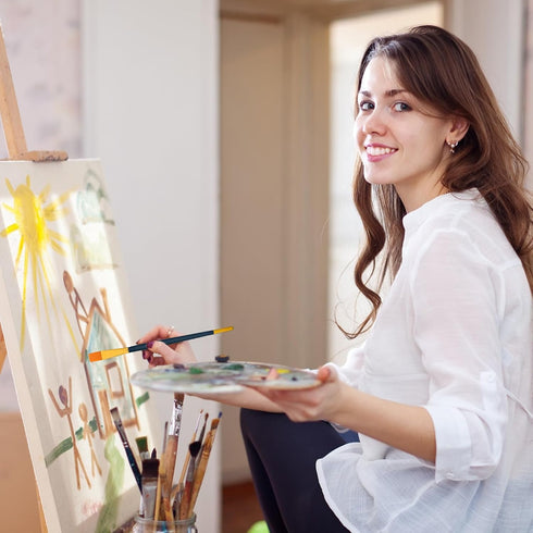 Cake Painting Brushes Set 6 Pcs Cake Decorating Brushes Food Safe Paint Brushes Tools Soft Cookie Painting Brushes for Cookie Cake Decoration (Blu...