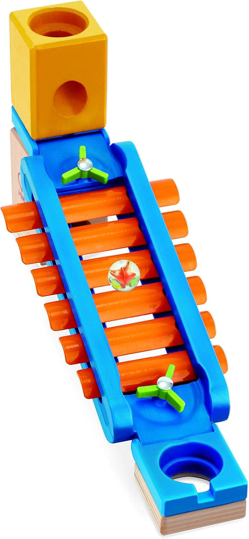Hape 13Pcs Quadrilla Sonic Playground Marble Run Attachment| Educational Construction Toys for 4 Years and Up...