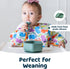Tiny Twinkle Silicone Suction Bowl with Lid for Baby and Toddler - 100% Silicone - BPA Free - Microwave Safe - Suction Bowls For Baby, Snack Conta...