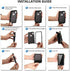Defender Case Designed for iPhone 12 Pro Max, Protective Defender Shockproof Hybrid Case Dual Layer Design Hard Cover Compatible with iPhone 12 Pr...