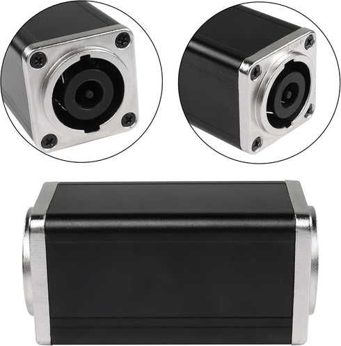 MEIRIYFA NL8MPR Speakon Coupler Connector,8Pin Speakon Female to Female Adapter Speaker Silver-Plated Plug Jack Straight Connector for NL8FC, NL8F...