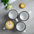 City to Cottage Handmade White And Black Polka Dot Ceramic Extra Large 17.5oz/500ml | Hot Chocolate, Coffee, Tea Mug, Cup with Handle Unique Desig...