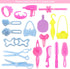 BARWA 43 PCS Doll Accessories Travel Toiletries Clip Bag Crown Necklace Comb Camera Rubber Band for 11.5 inch Doll Xmas Gift…...