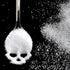 304 Stainless Steel Sugar Skull Tea Spoons Coffee Stirring Slotted Metal Spoon Set -Black 6 Pack...
