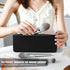 FERYES Silicone Makeup Brush Bag – Elegant Cosmetic Brushes Pouch Bag with YKK Zipper, Travel Makeup Tools Organizer Bag -Black...